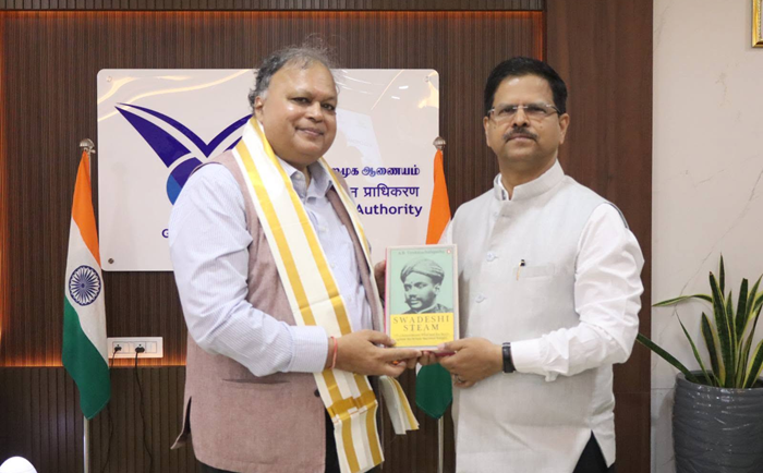 Former Addl Member, Railway Board visits V O Chidambaranar Port Authority